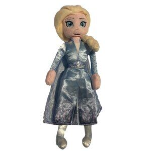 DISNEY PRINCESS Plush Doll Elsa Frozen II 10" Embroidered Face